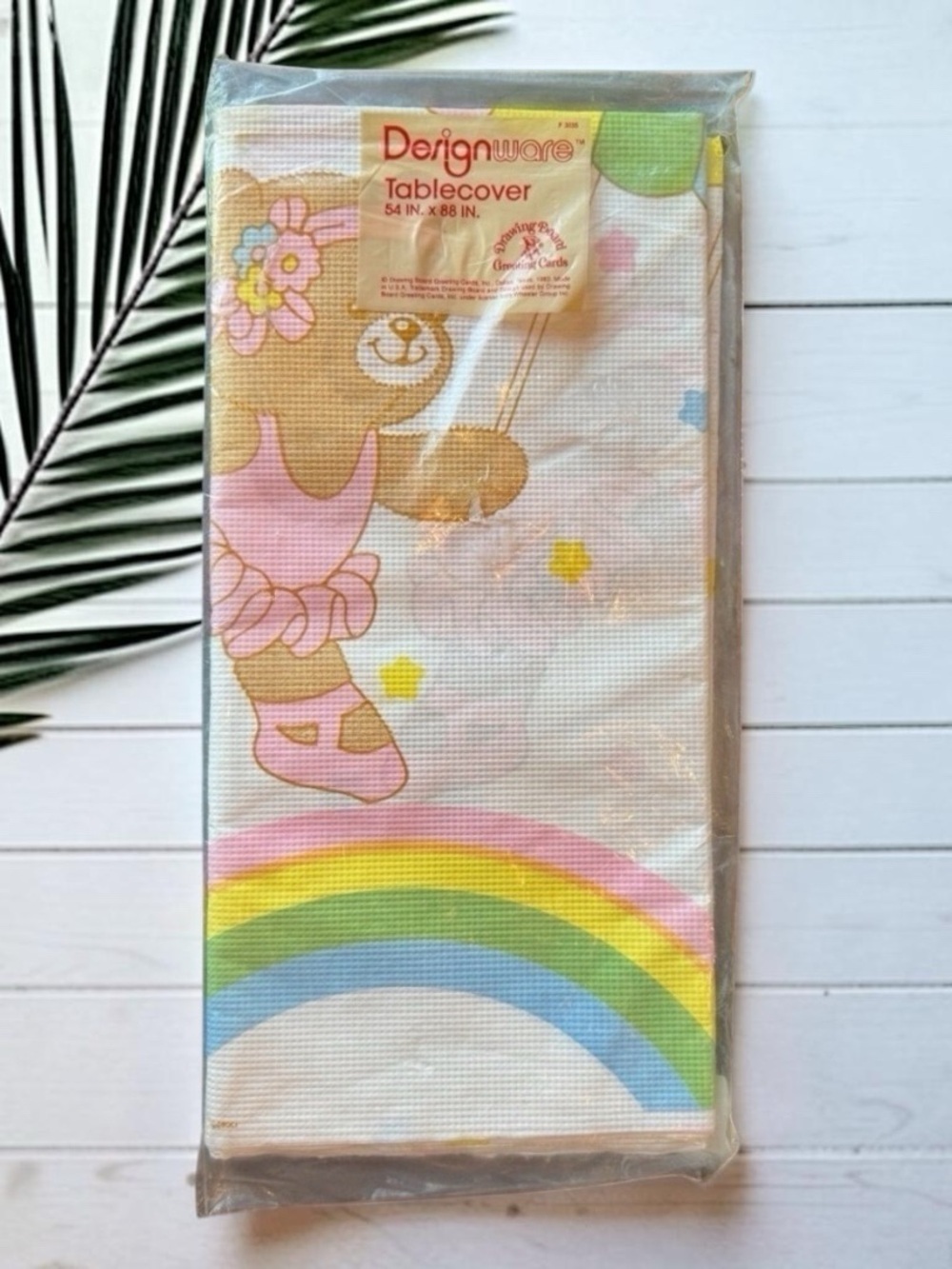 VINTAGE 1983 DesignWare Ballerina Bear Tablecover 54” x 88” – Sealed NIP